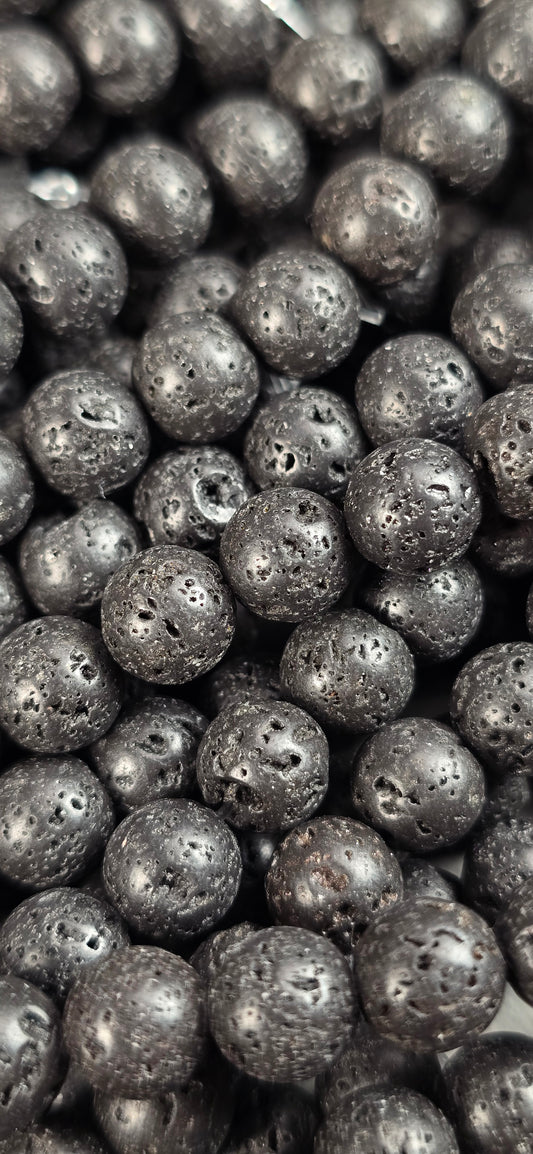 Lava Rock Beads - Round