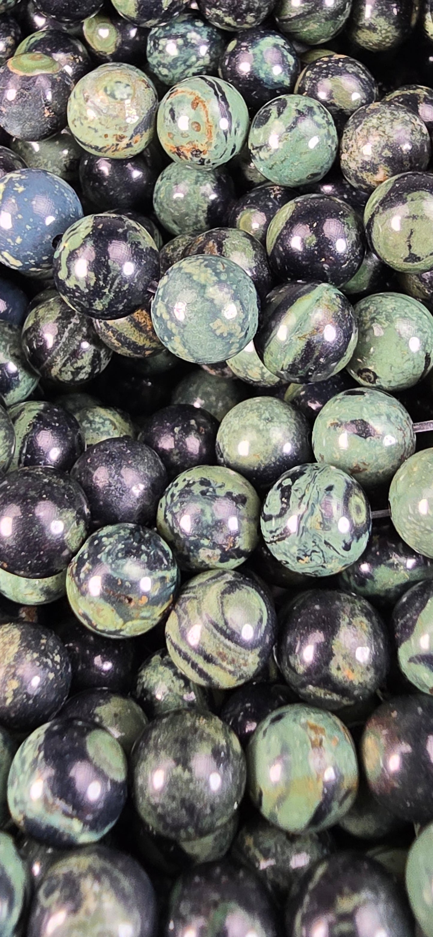 Kambaba Jasper Beads - Round
