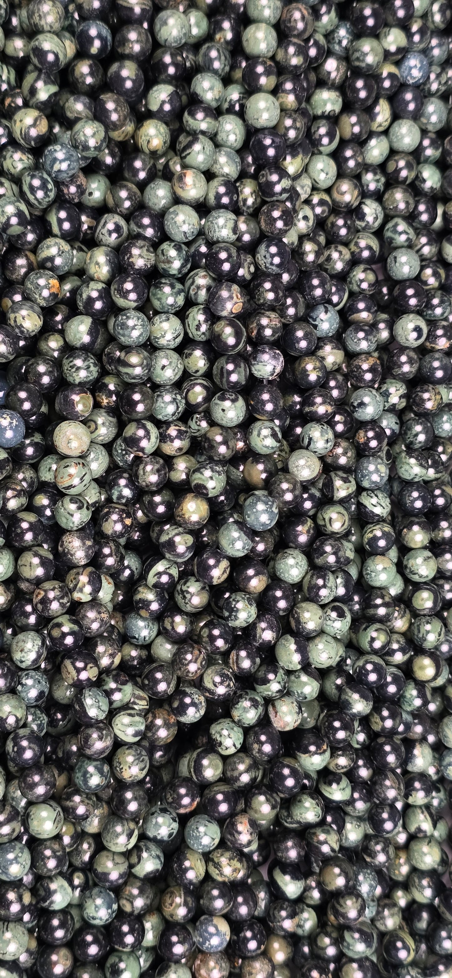 Kambaba Jasper Beads - Round