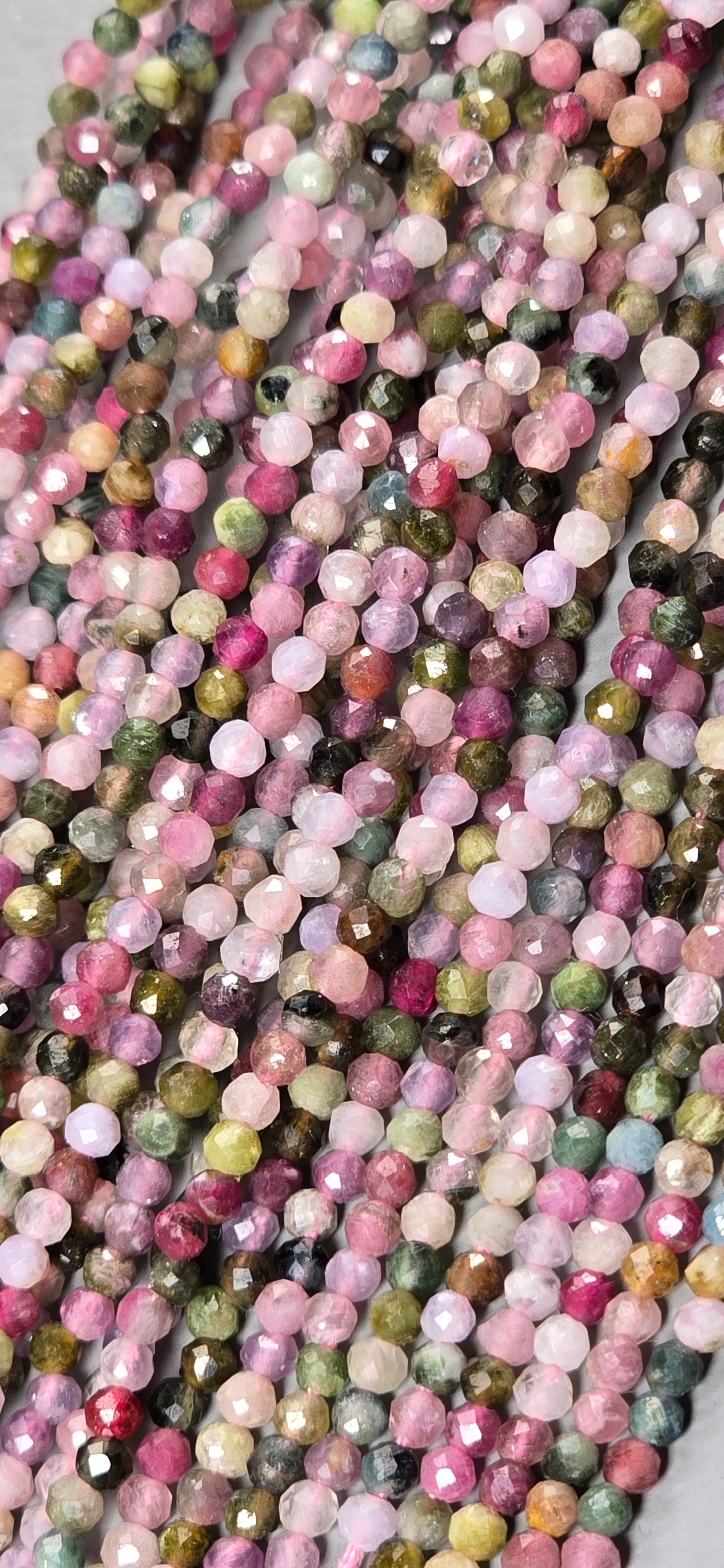 Multicolor Tourmaline Beads - Facet
