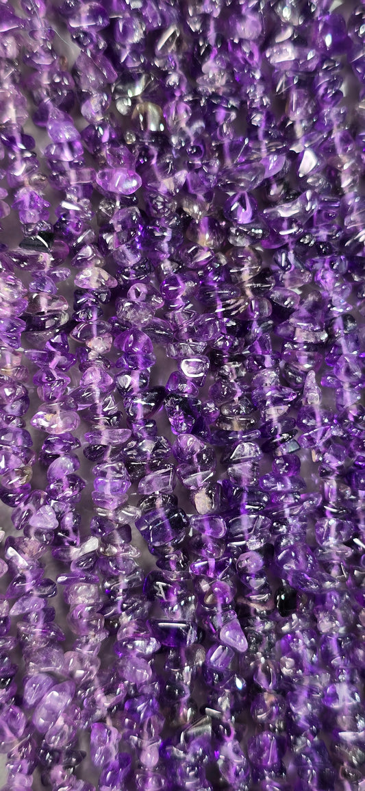 Amethyst Beads - Chip