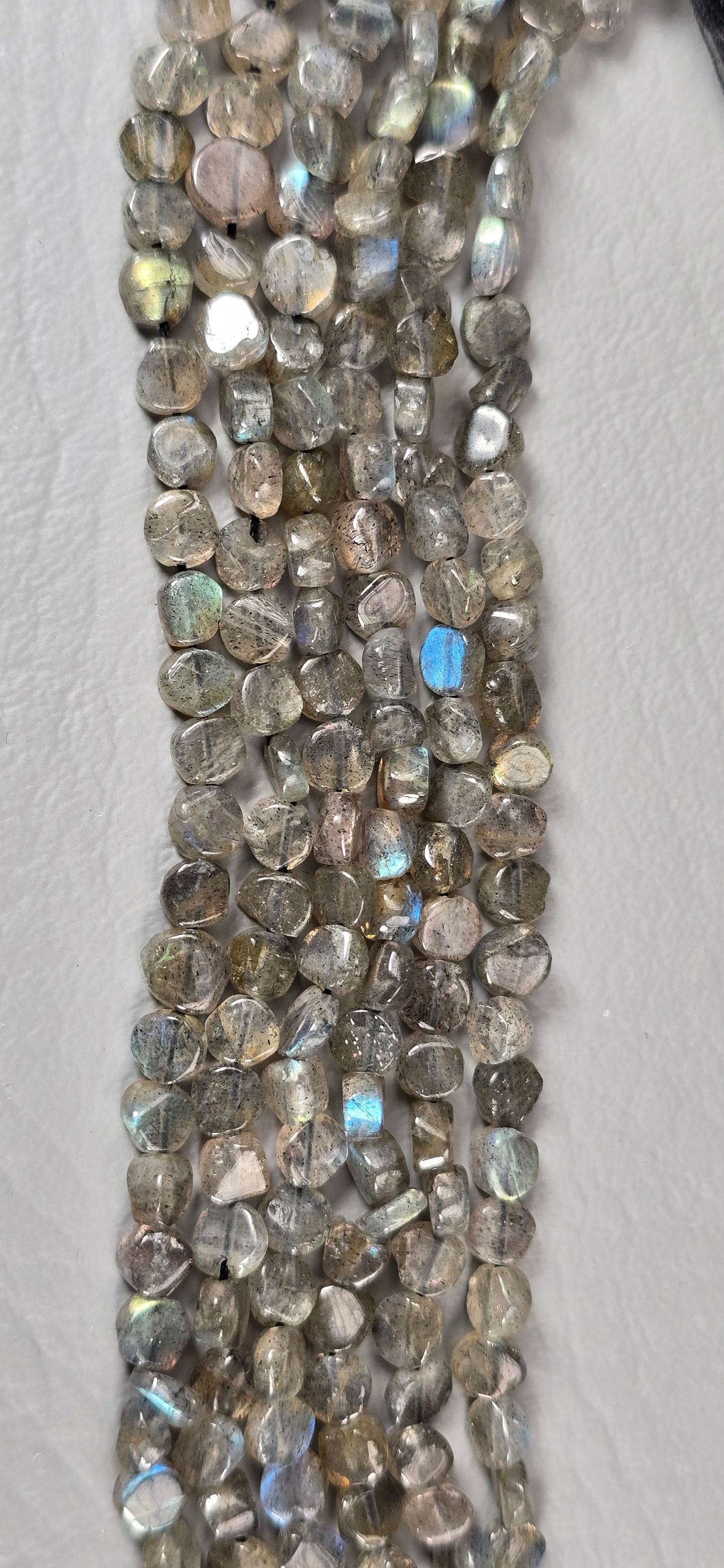Labradorite "Coin" Beads - Freeform