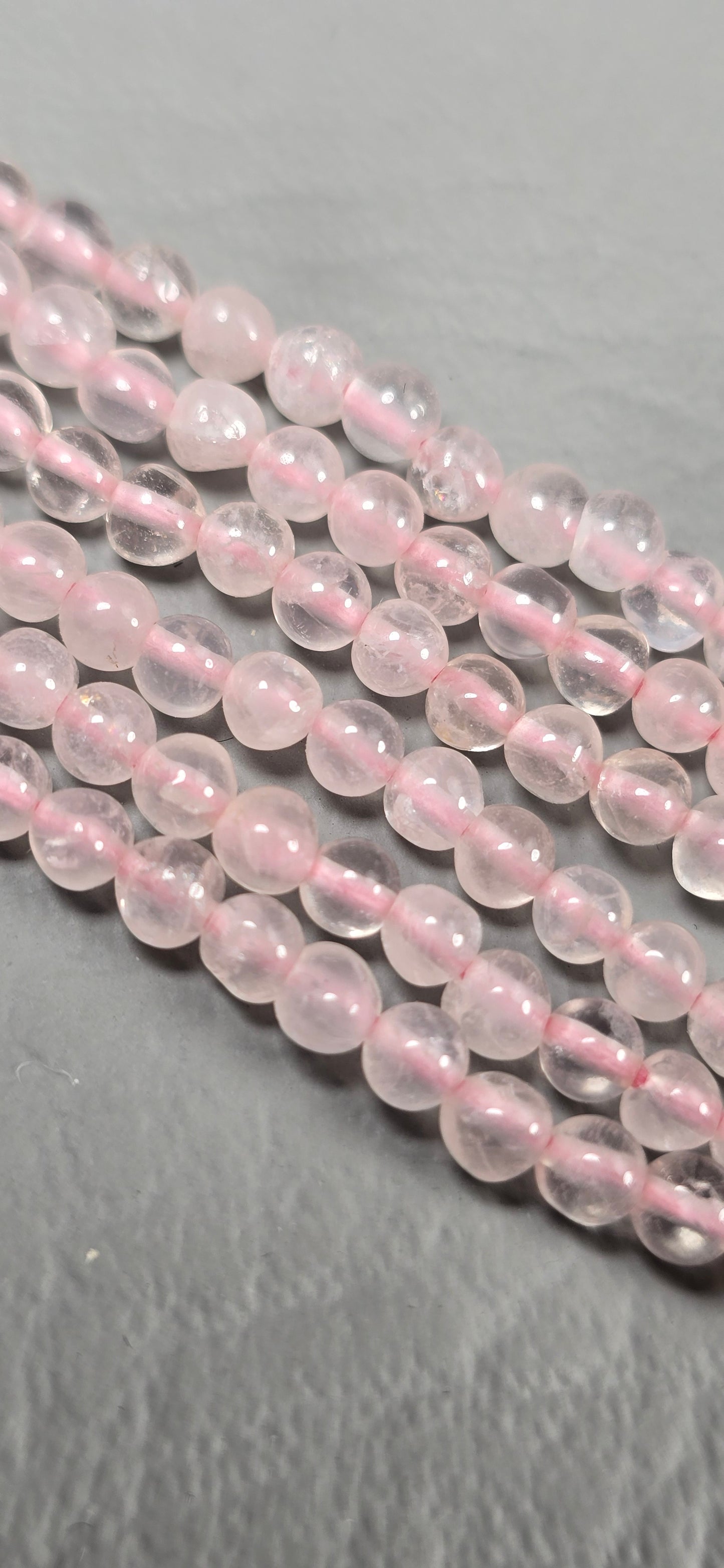 Rose Quartz Beads - Round