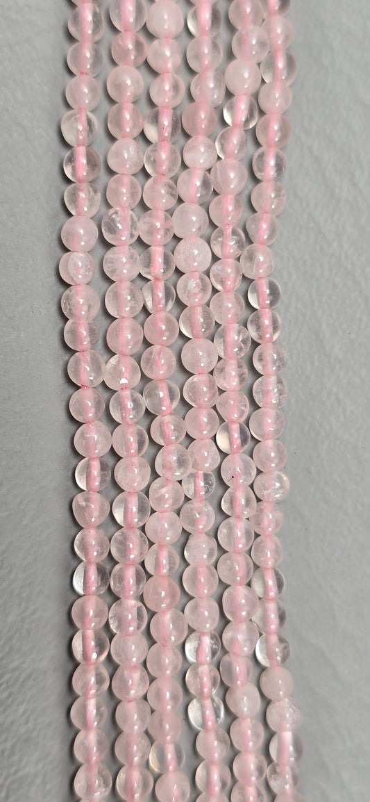 Rose Quartz Beads - Round