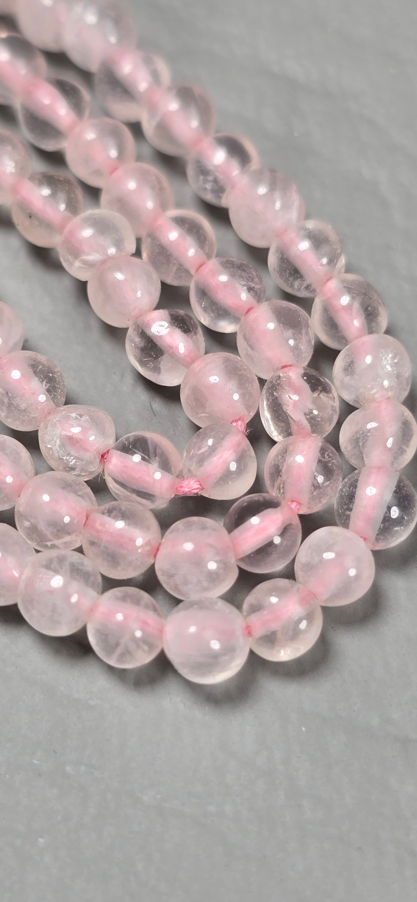 Rose Quartz Beads - Round