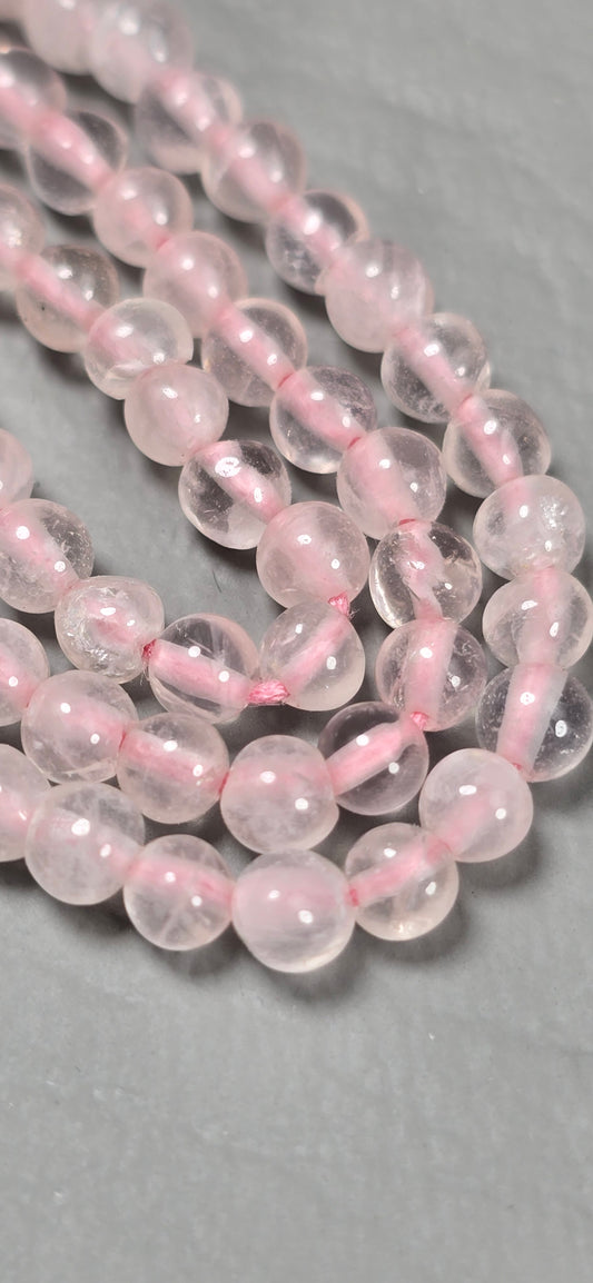 Rose Quartz Beads - Round