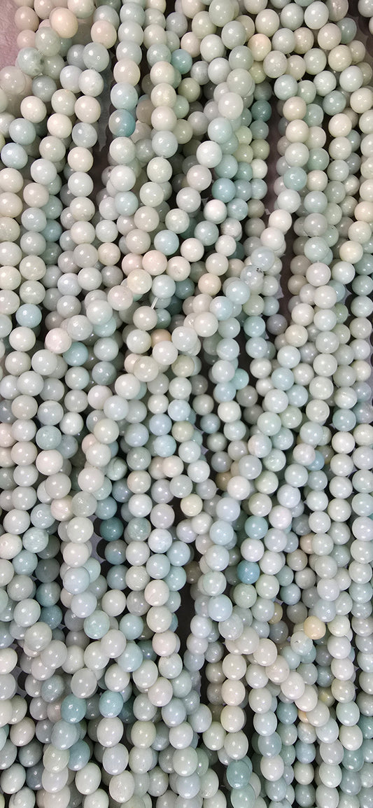 Amazonite Blue Beads - Round