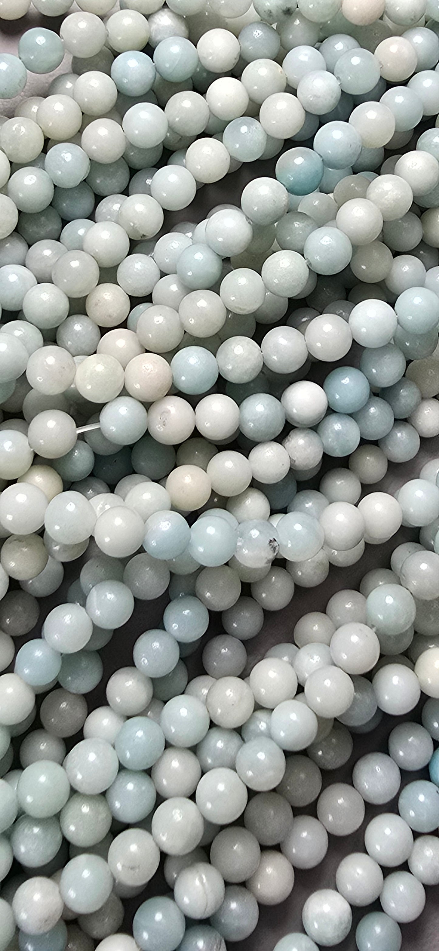 Amazonite Blue Beads - Round