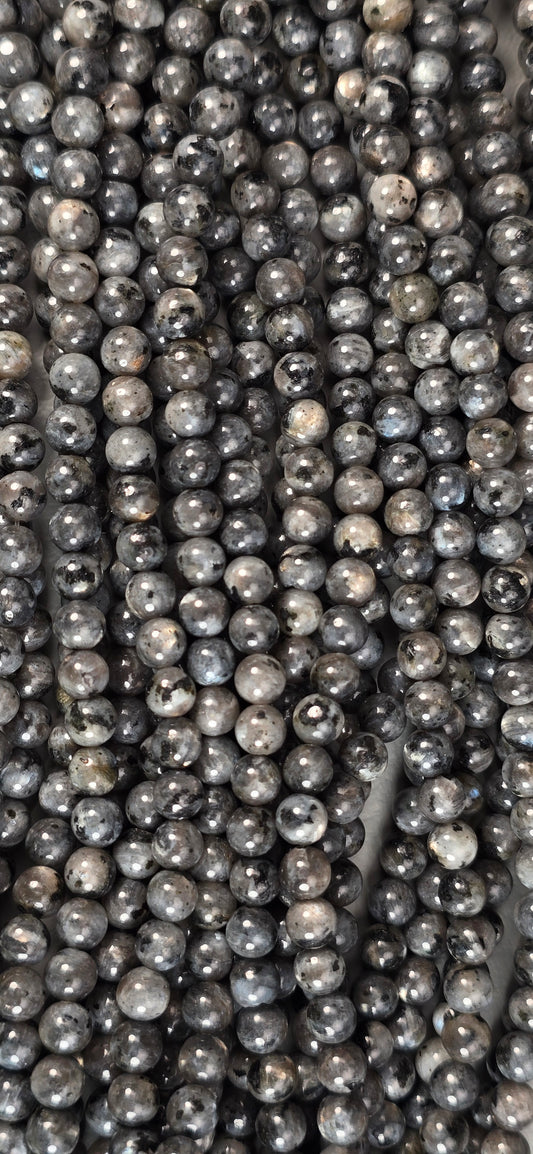 Larvikite Beads - Round
