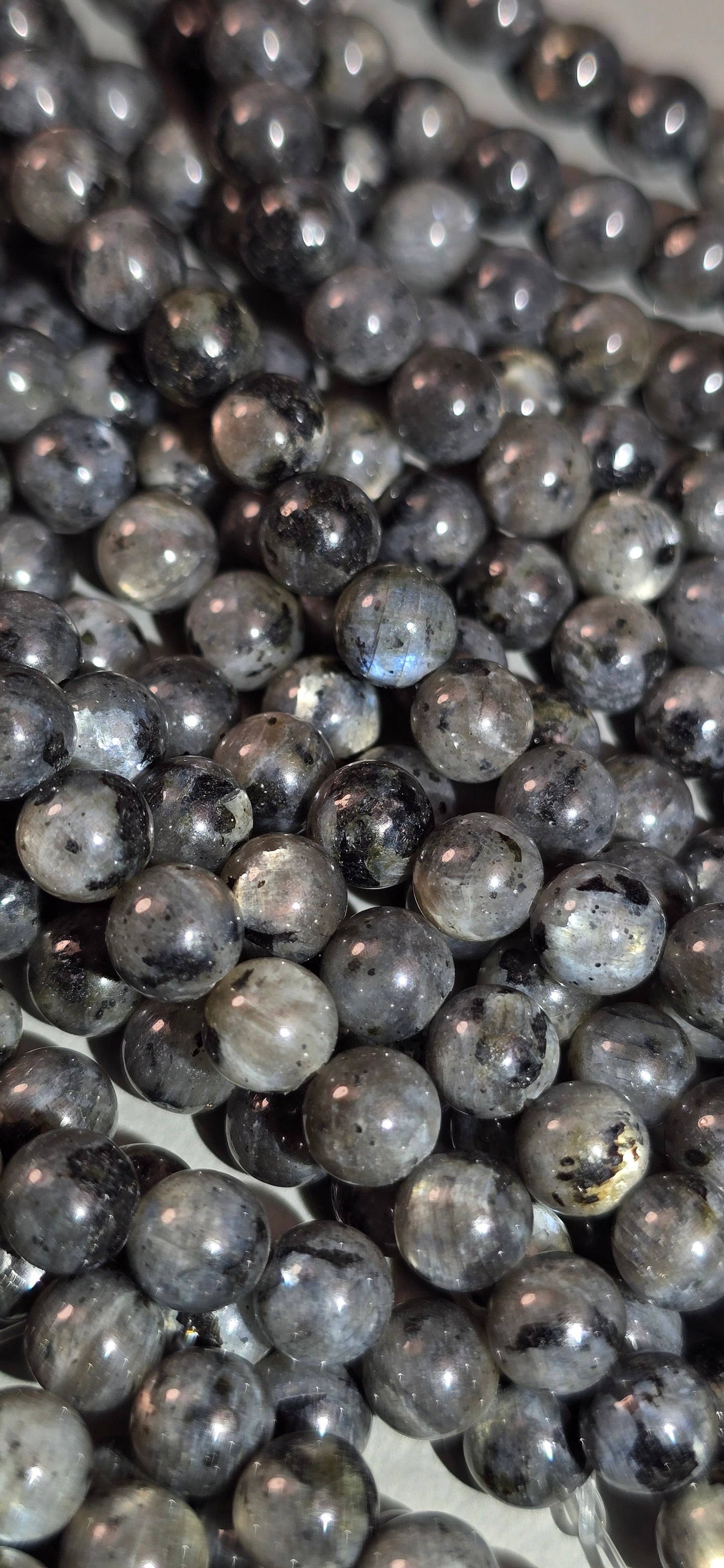 Larvikite Beads - Round