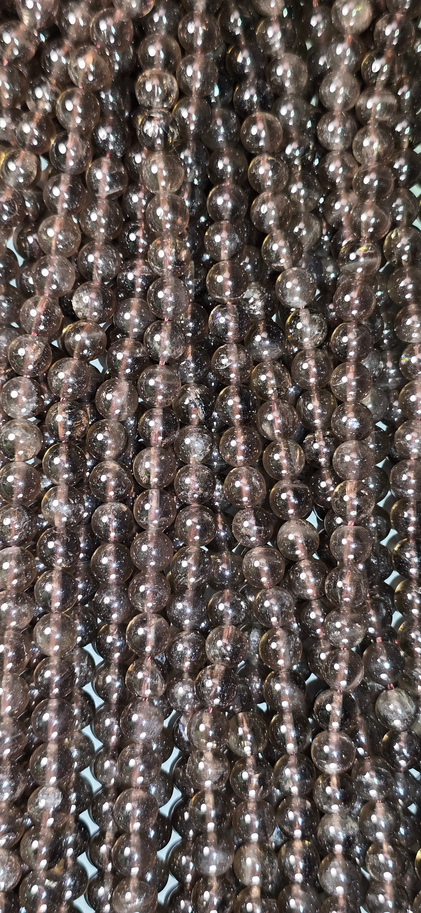 Smoky Quartz Beads - Round