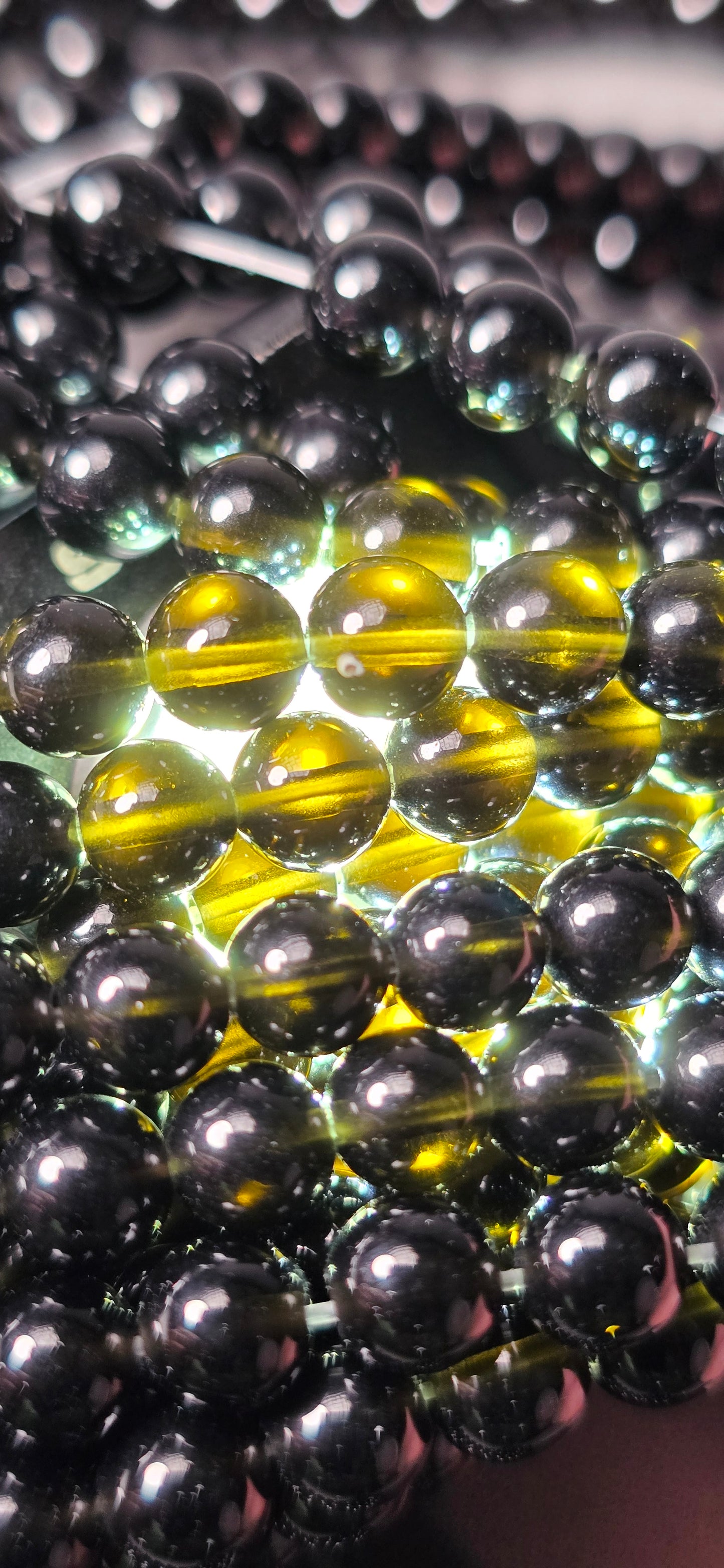 Obsidian Beads - Round
