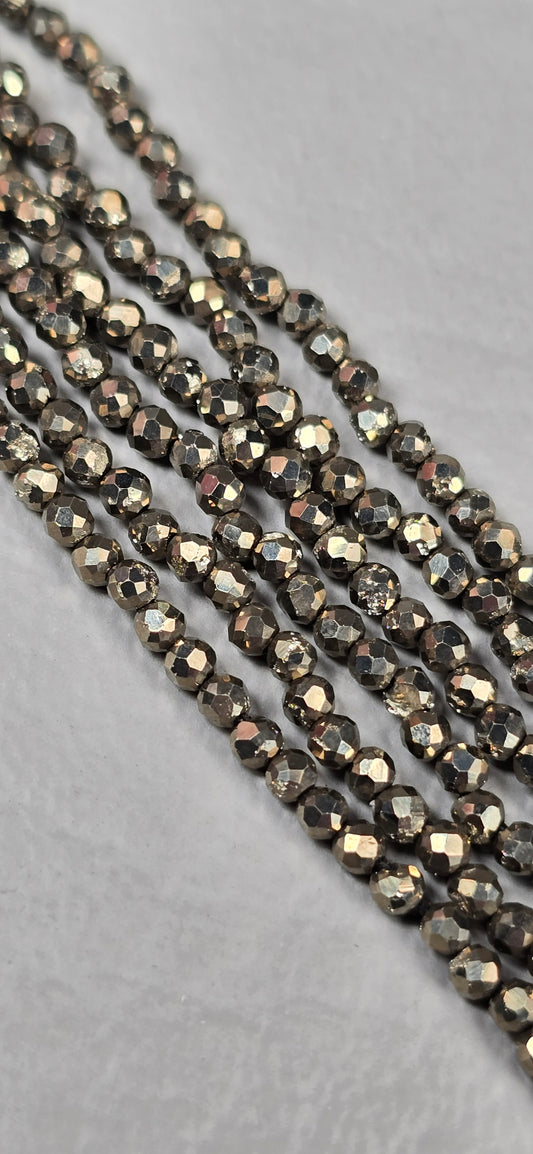 Pyrite Beads - Facet