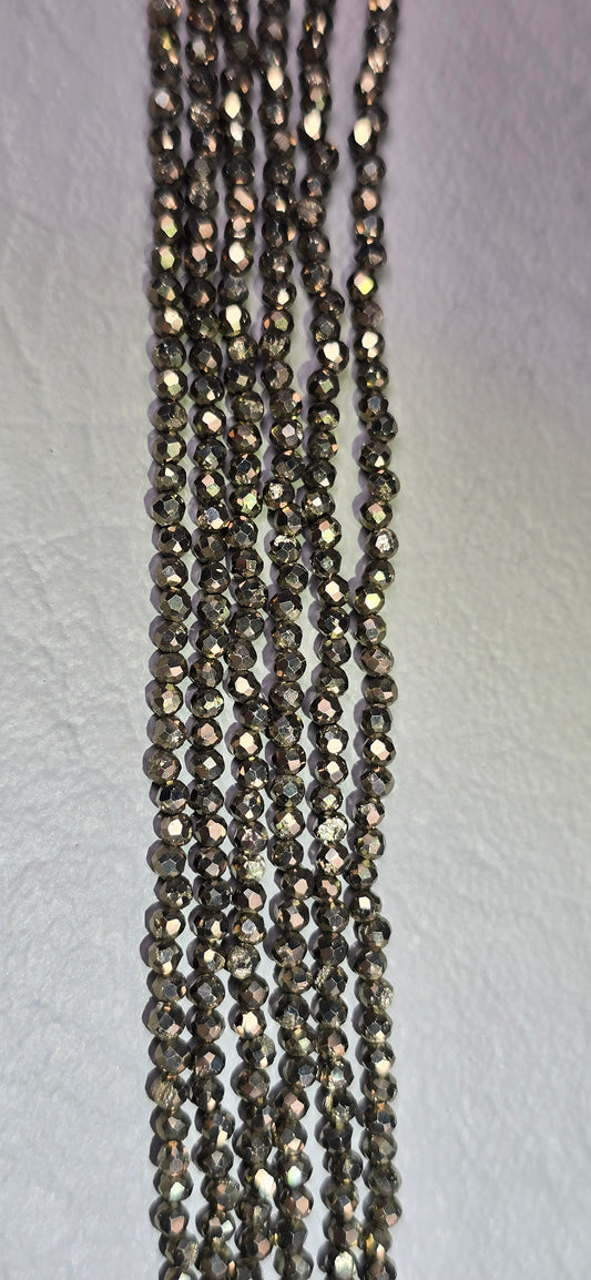 Pyrite Beads - Facet