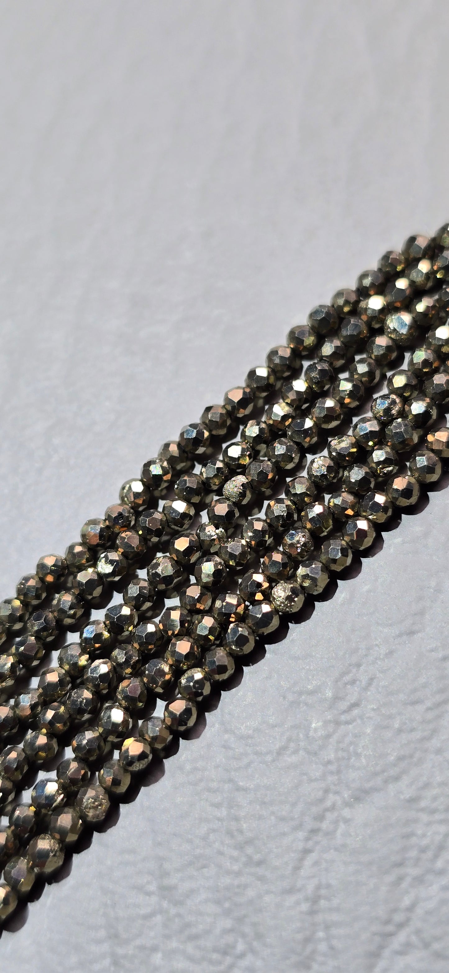 Pyrite Beads - Facet