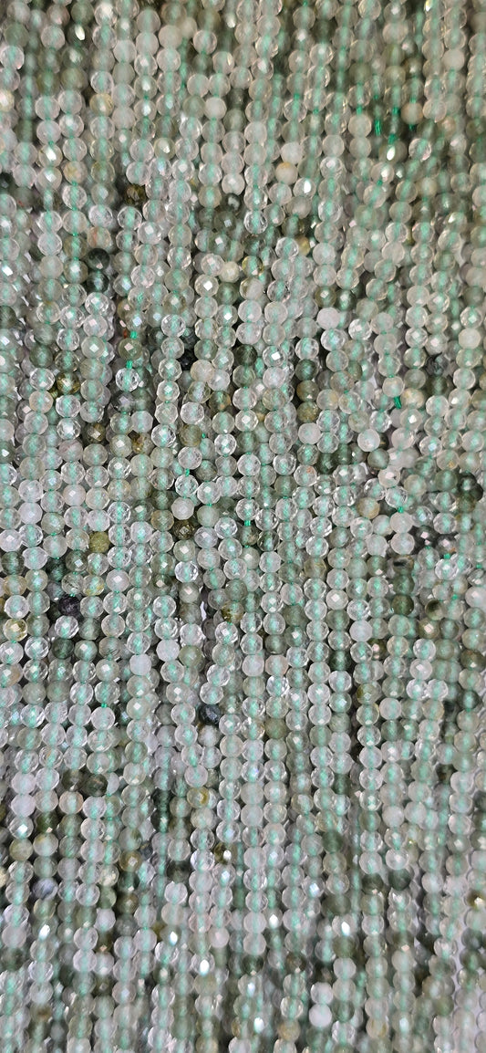 Chlorite Quartz Beads - Facet