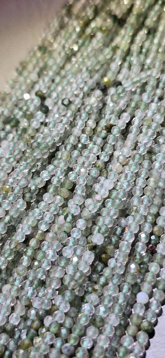 Chlorite Quartz Beads - Facet
