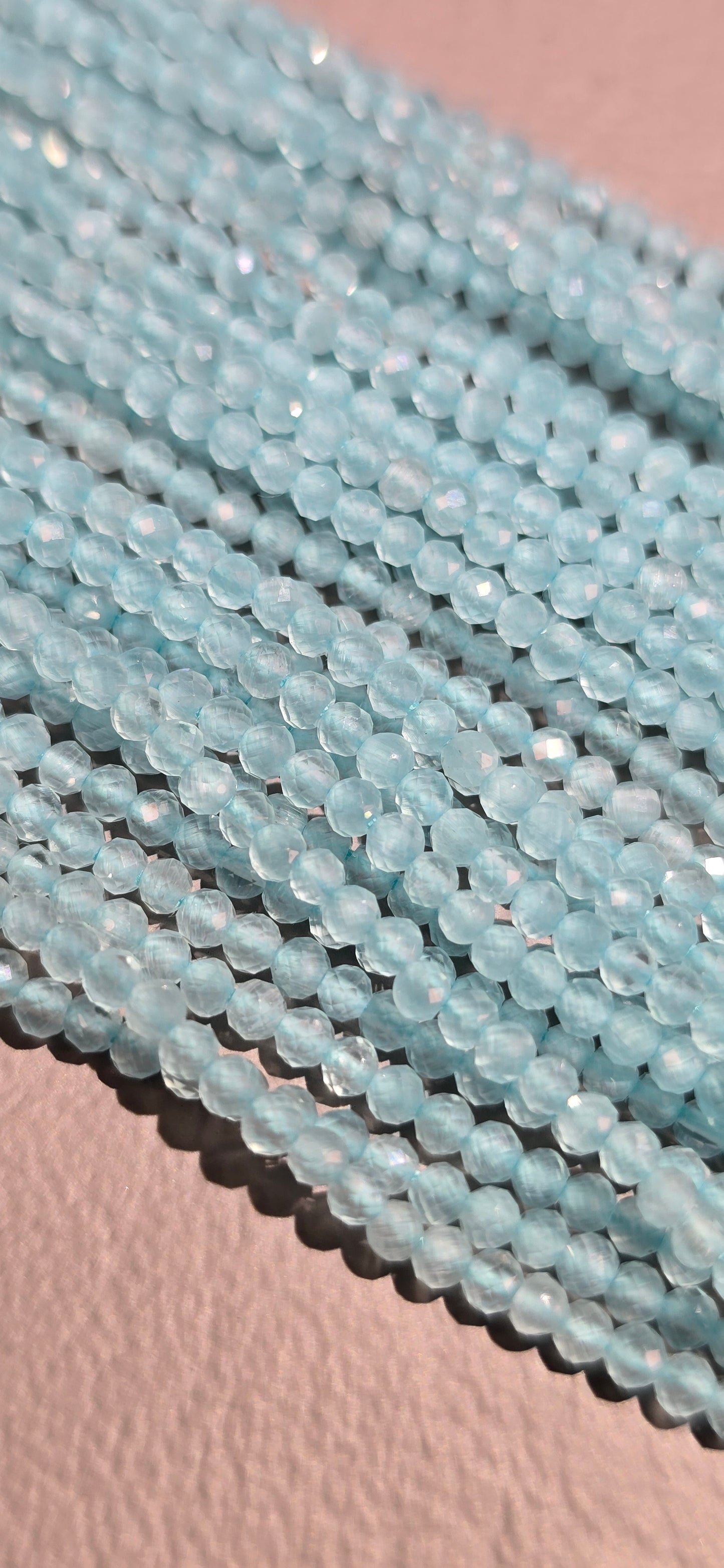 Blue Topaz Beads - Facet