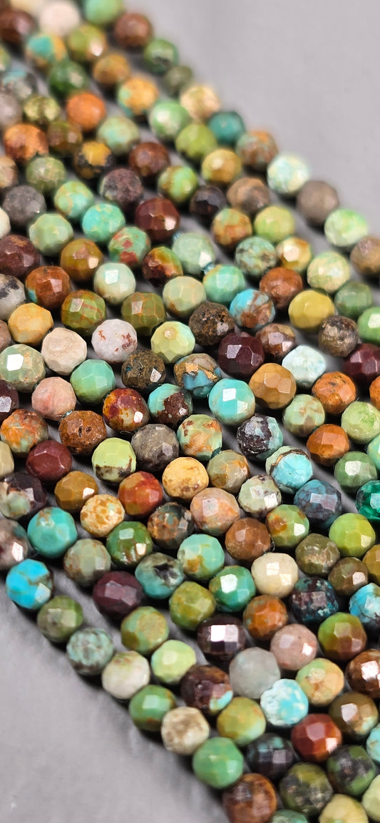 Tibetan Turquoise Beads - Facet