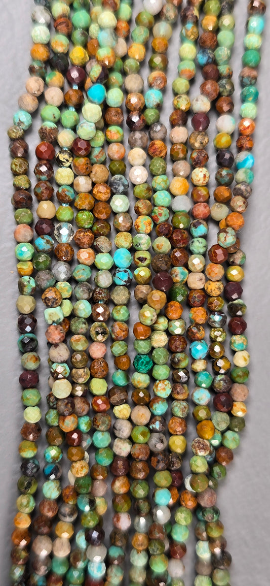 Tibetan Turquoise Beads - Facet