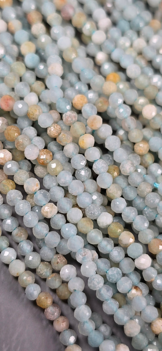 Aquamarine / Heliodor / Goshenite Beads - Facet