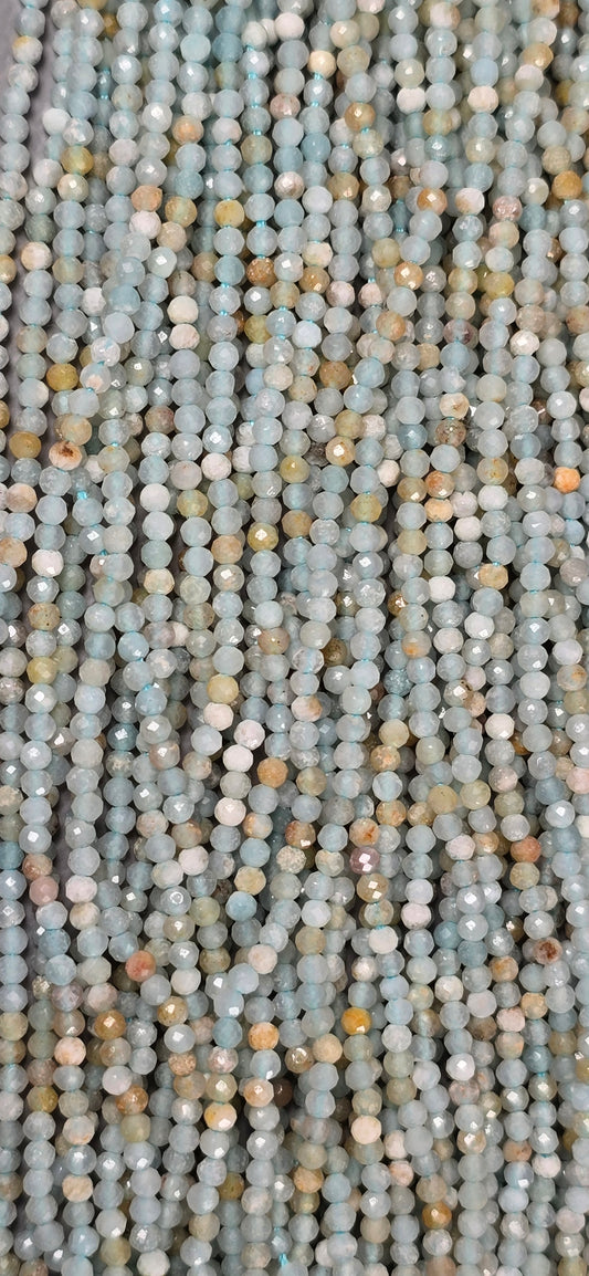 Aquamarine / Heliodor / Goshenite Beads - Facet