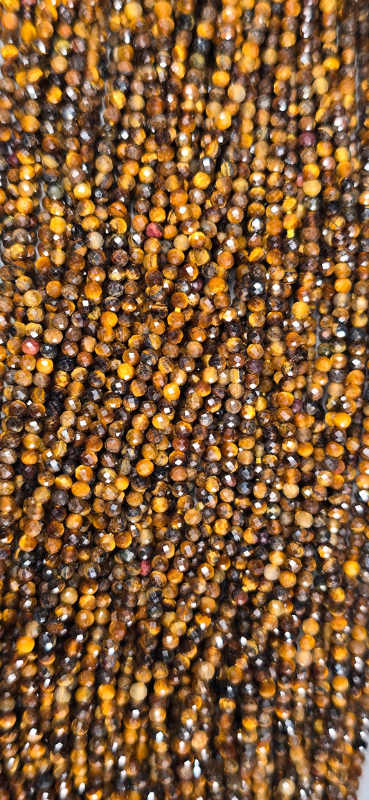 Tiger Eye Beads - Facet