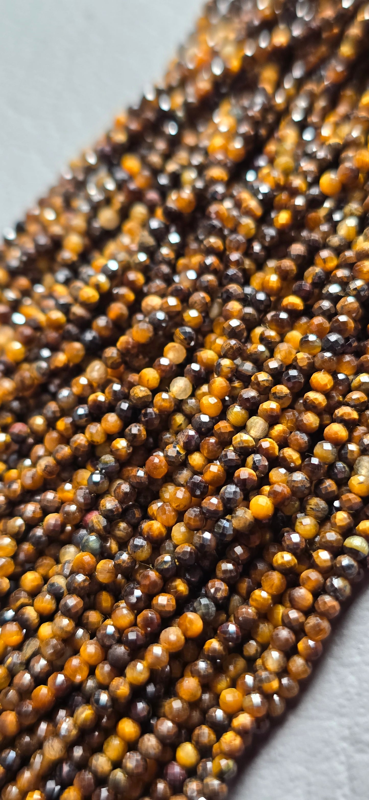 Tiger Eye Beads - Facet