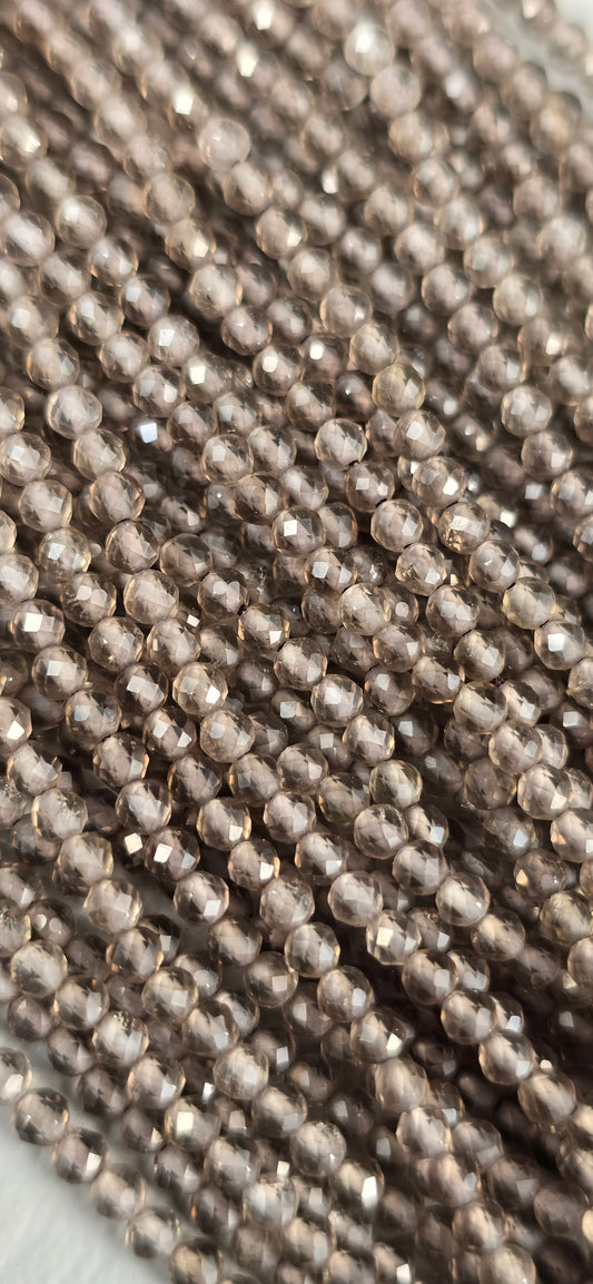 Smoky Quartz Beads - Facet