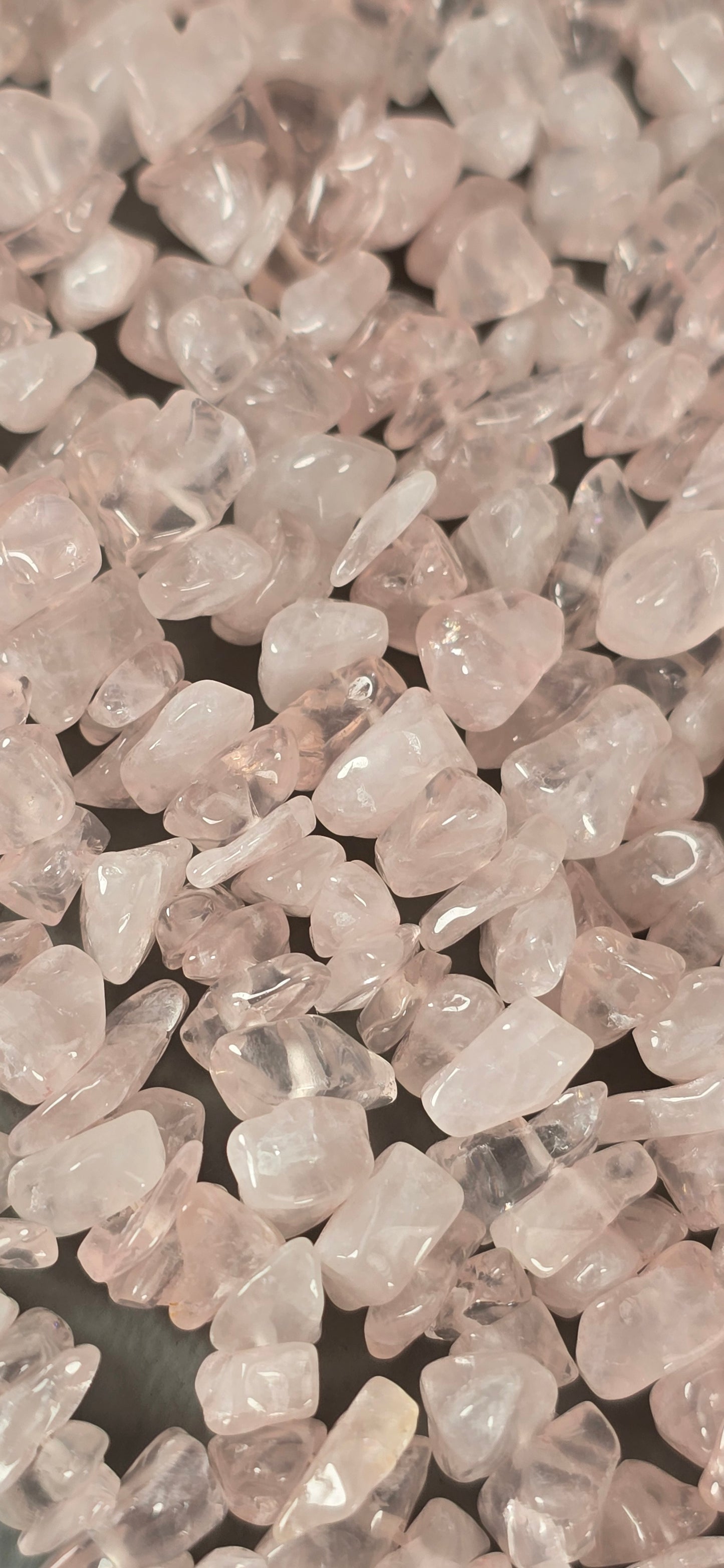Rose Quartz Beads - Chip