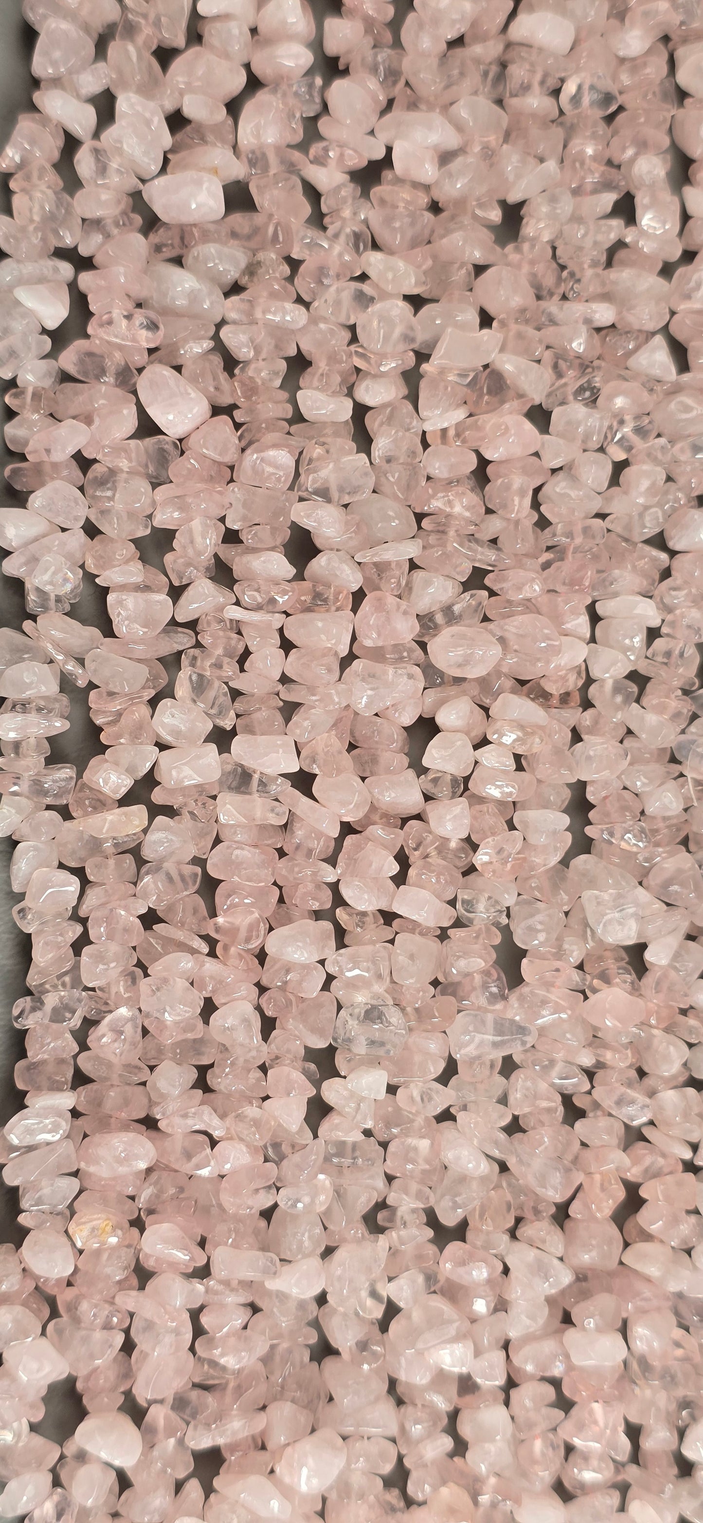 Rose Quartz Beads - Chip
