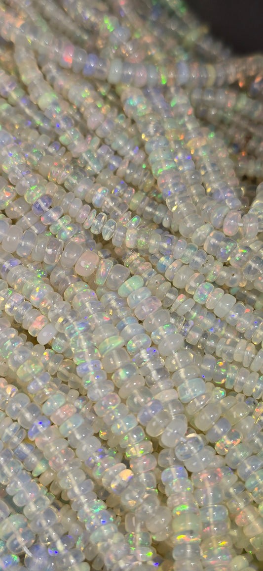 Ethiopian Opal High Grade Beads - Rondelle