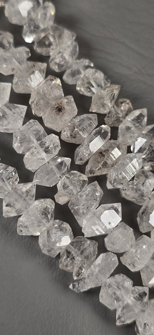 Diamond Quartz Natural Beads
