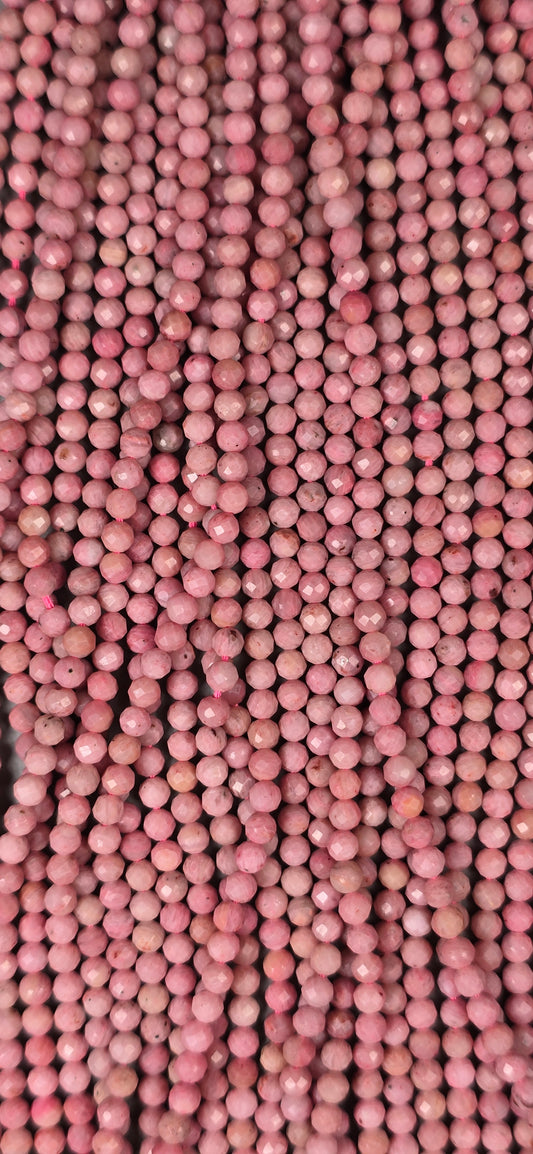 Pink Opal Beads - Facet