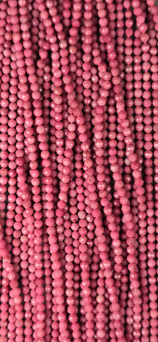 Rhodonite Beads - Facet
