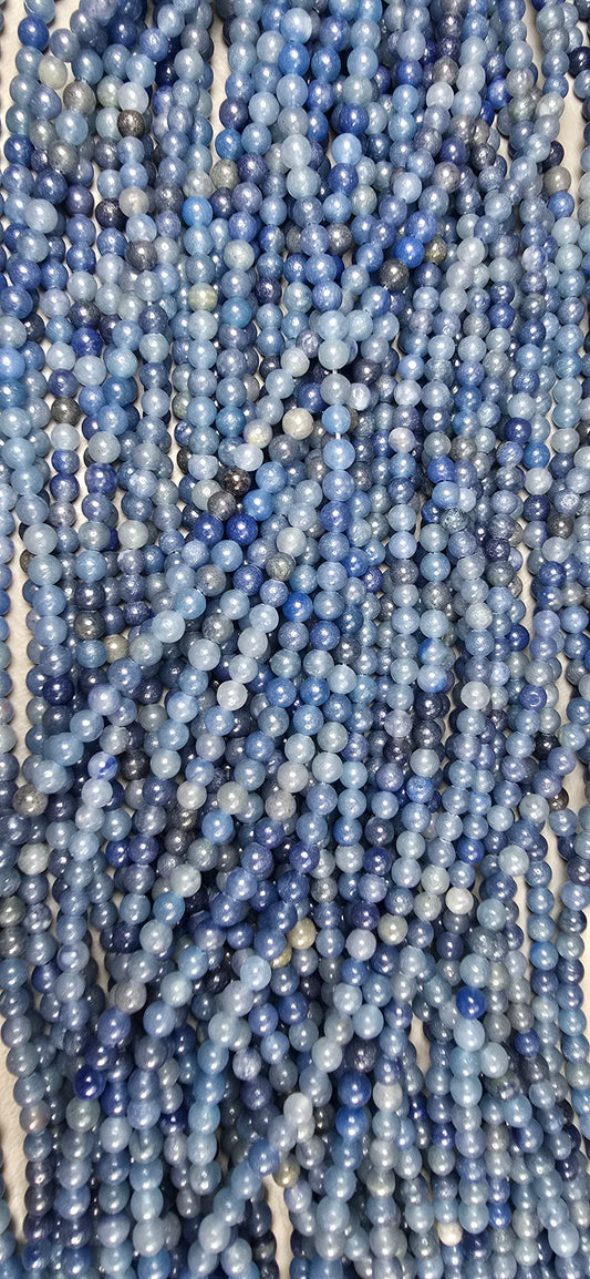 Blue Aventurine Beads - Round