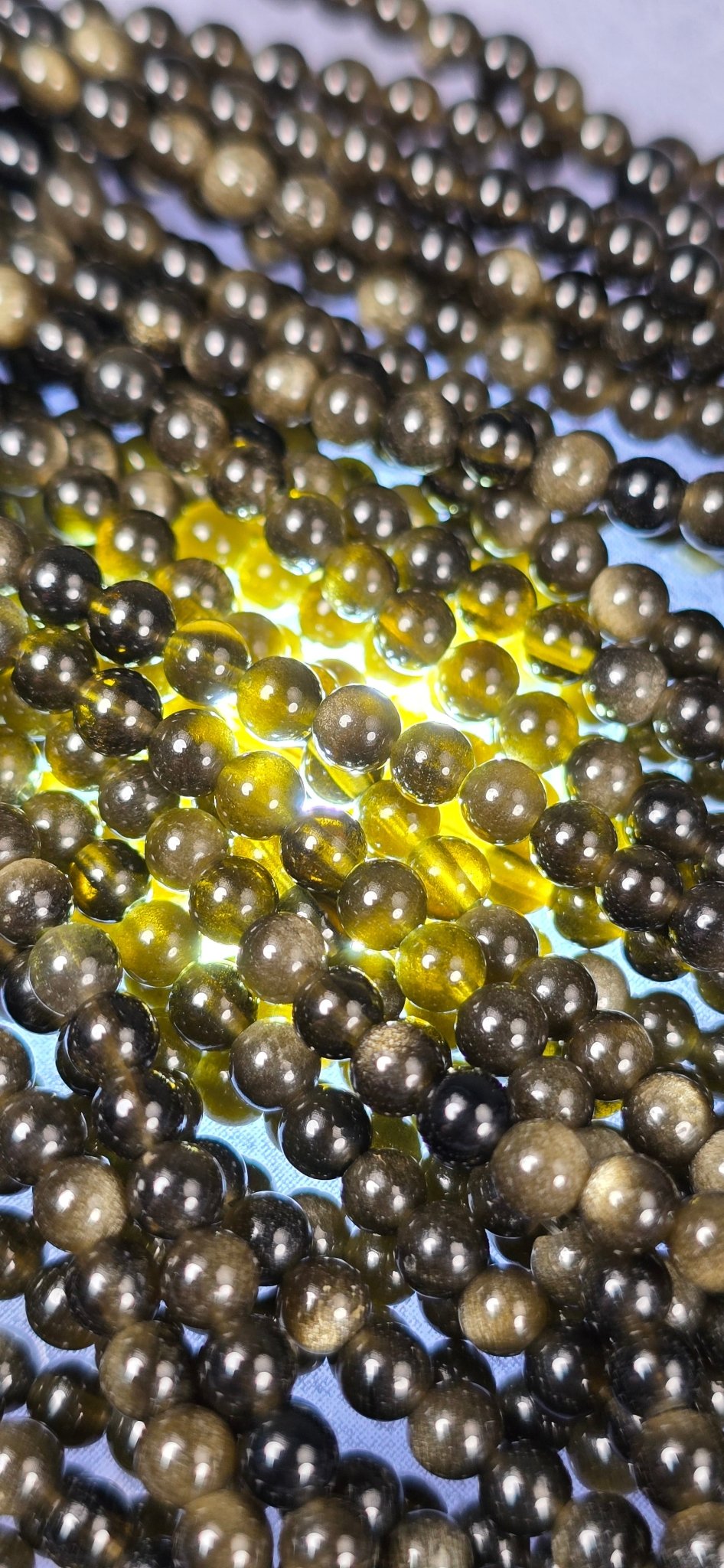 Gold Sheen Obsidian Beads - Round - Minotaur Studios - Beads