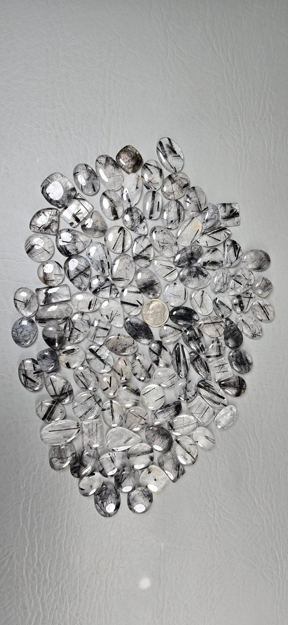 Tourmalated Quartz - Random Cabochon - Minotaur Studios - Cab