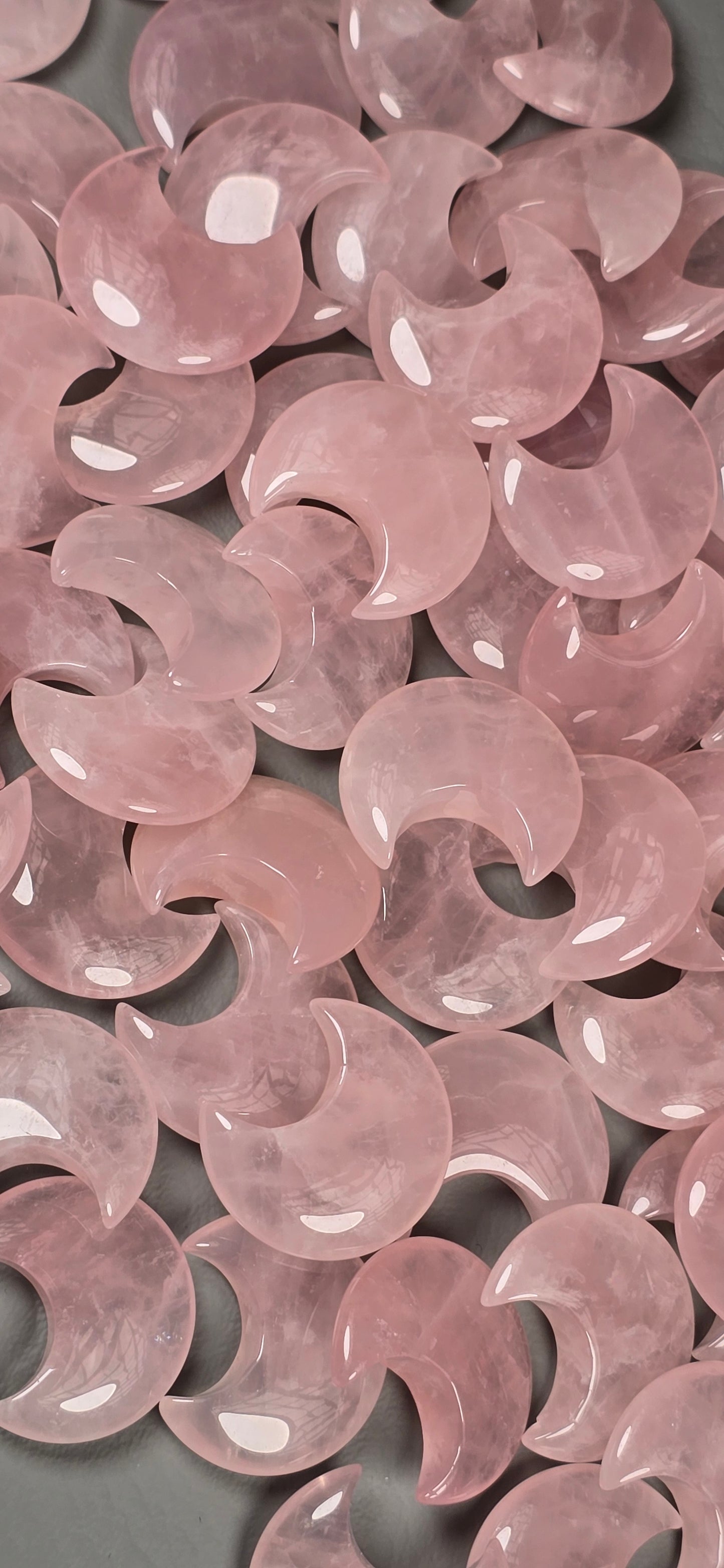Rose Quartz Crescent Moon