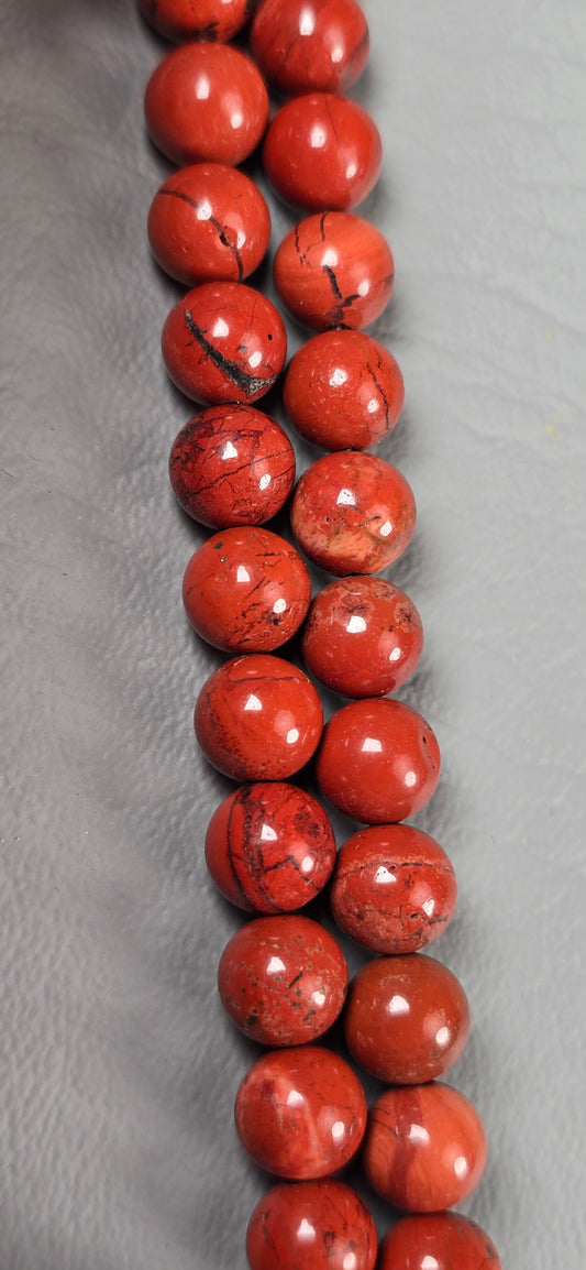 Red Jasper Beads - Round