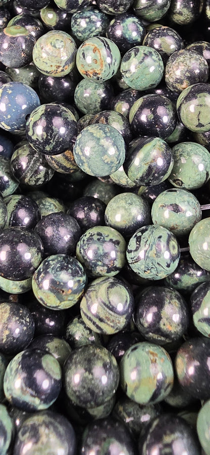 Kambaba Jasper Beads - Round