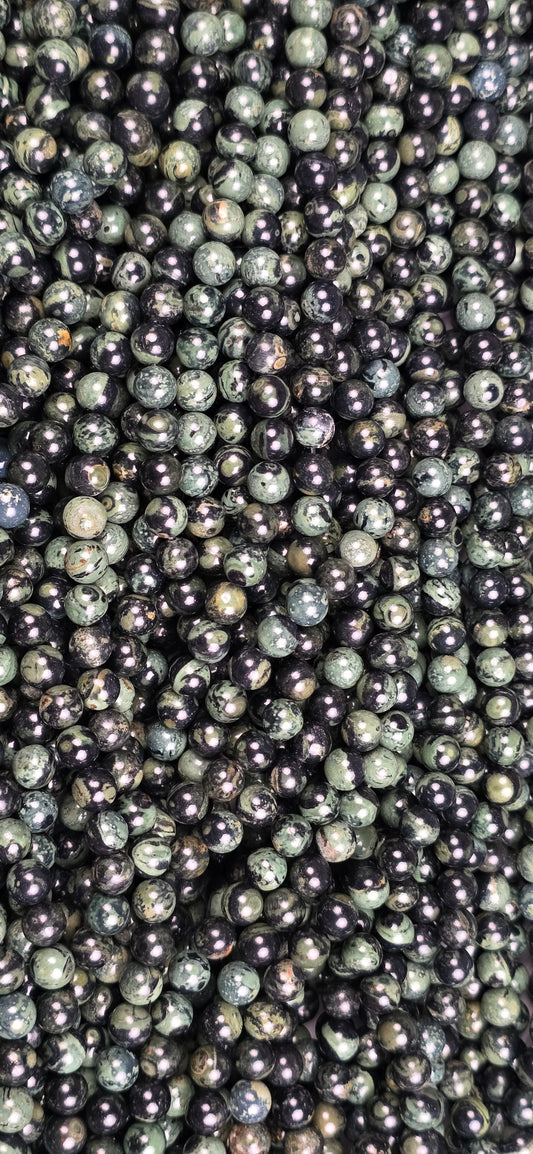 Kambaba Jasper Beads - Round