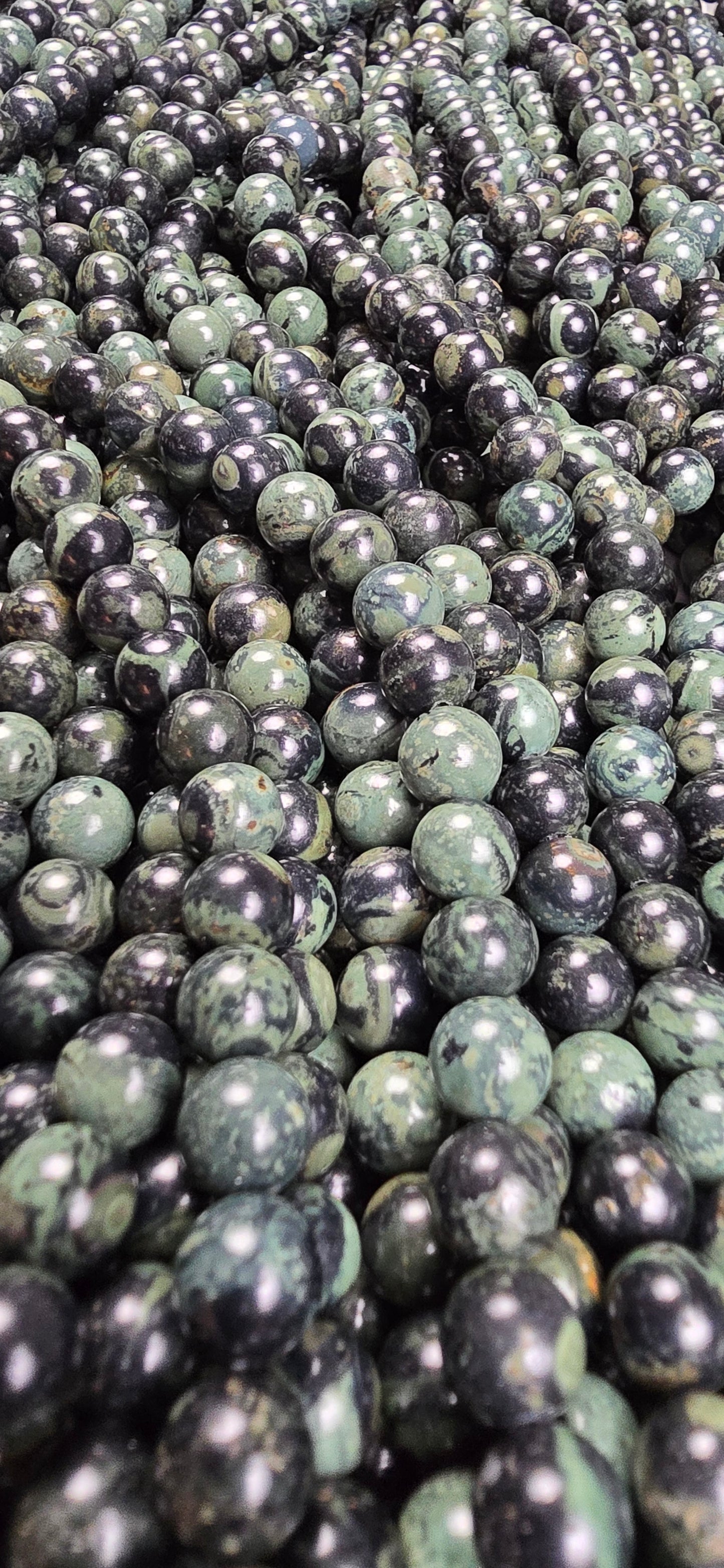 Kambaba Jasper Beads - Round