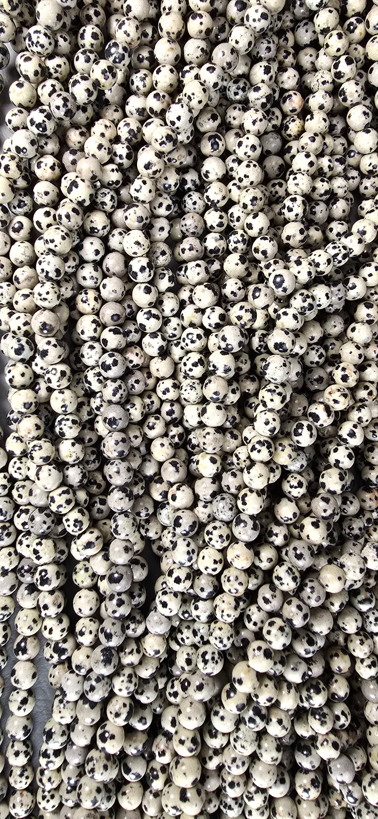 Dalmation Jasper Beads - Round