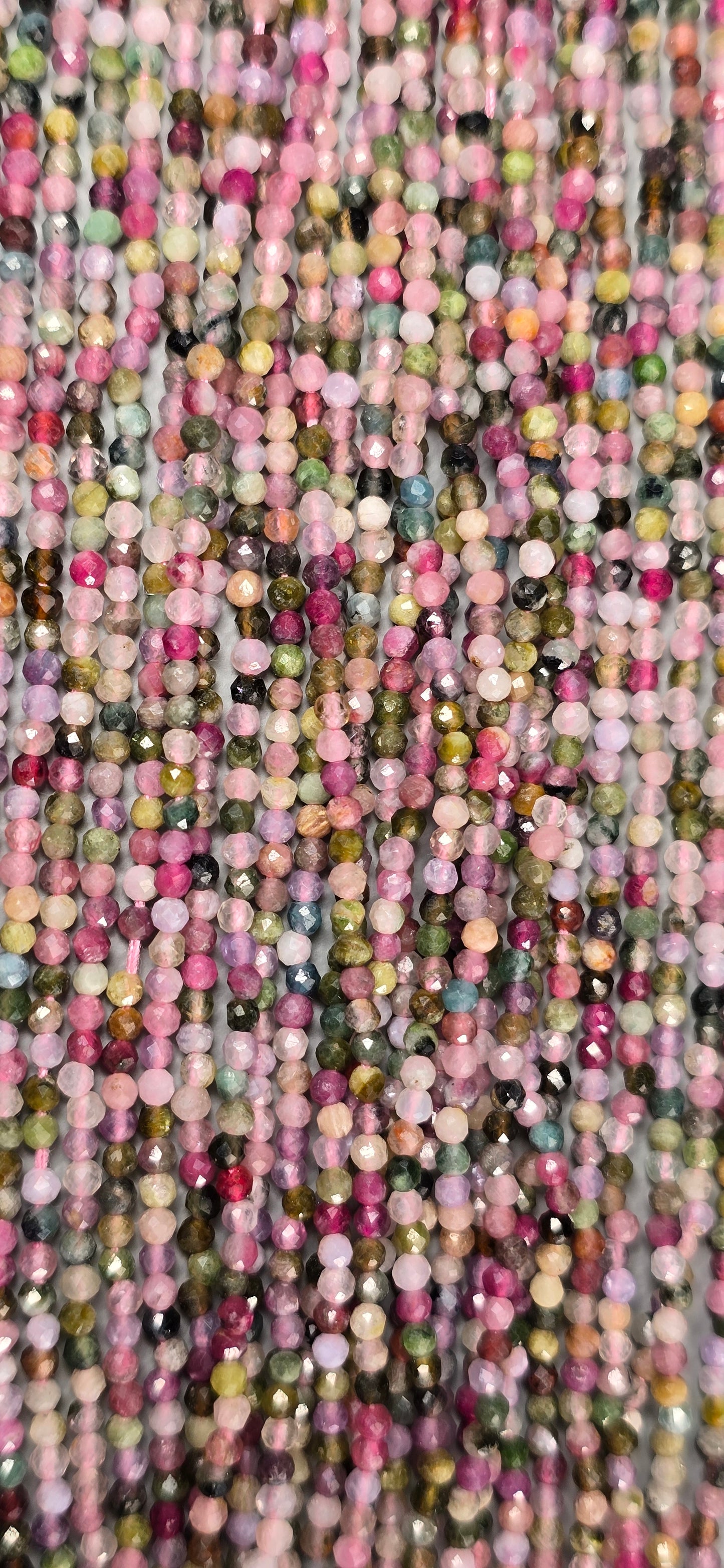 Multicolor Tourmaline Beads - Facet