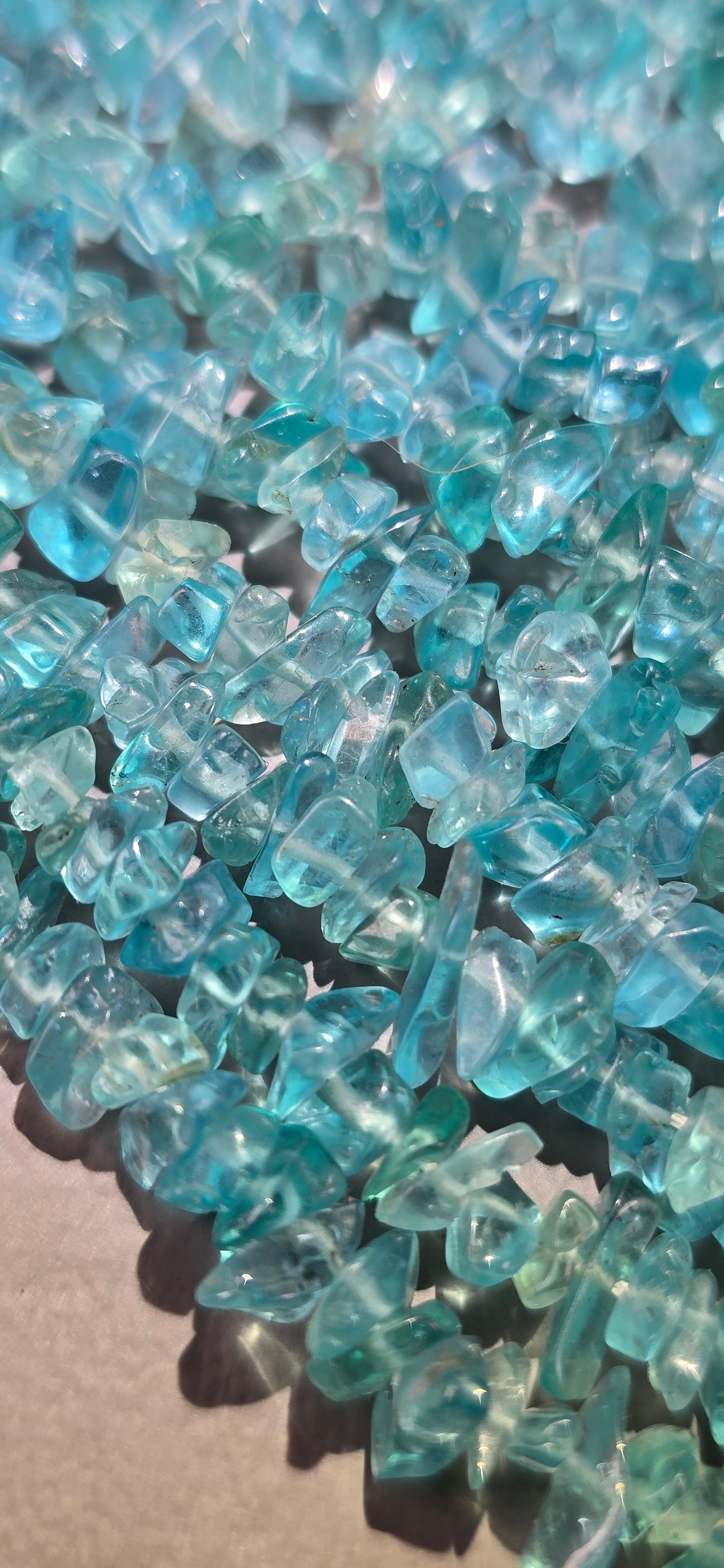 Blue Apatite Beads - Chip