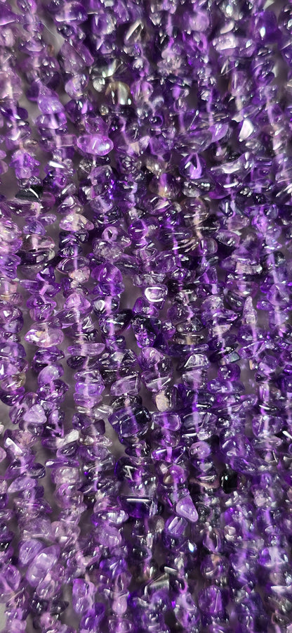 Amethyst Beads - Chip