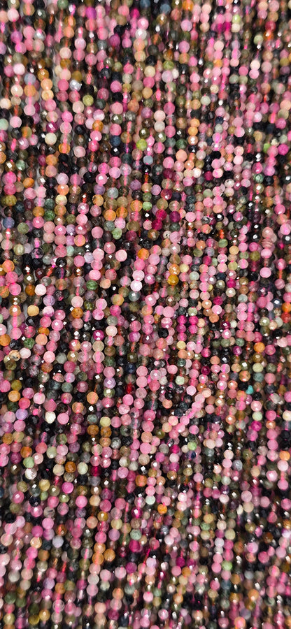 Multicolor Tourmaline Beads - Facet