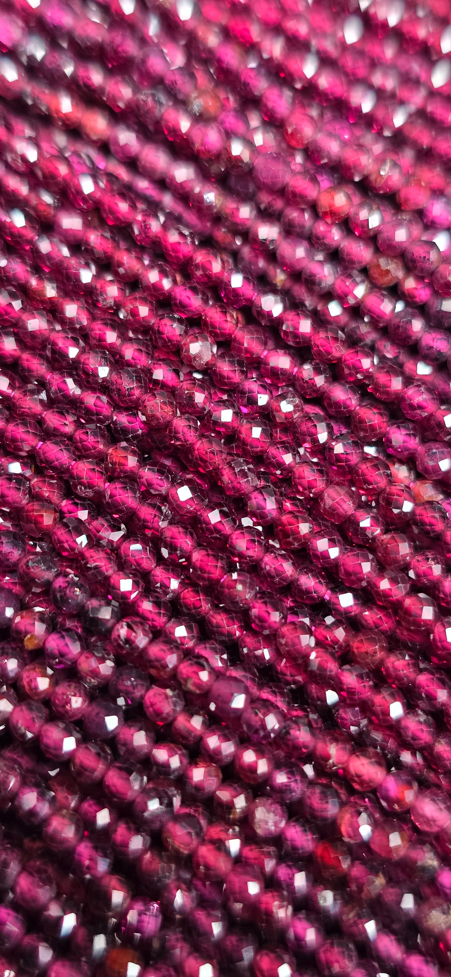 Garnet Beads - Facet