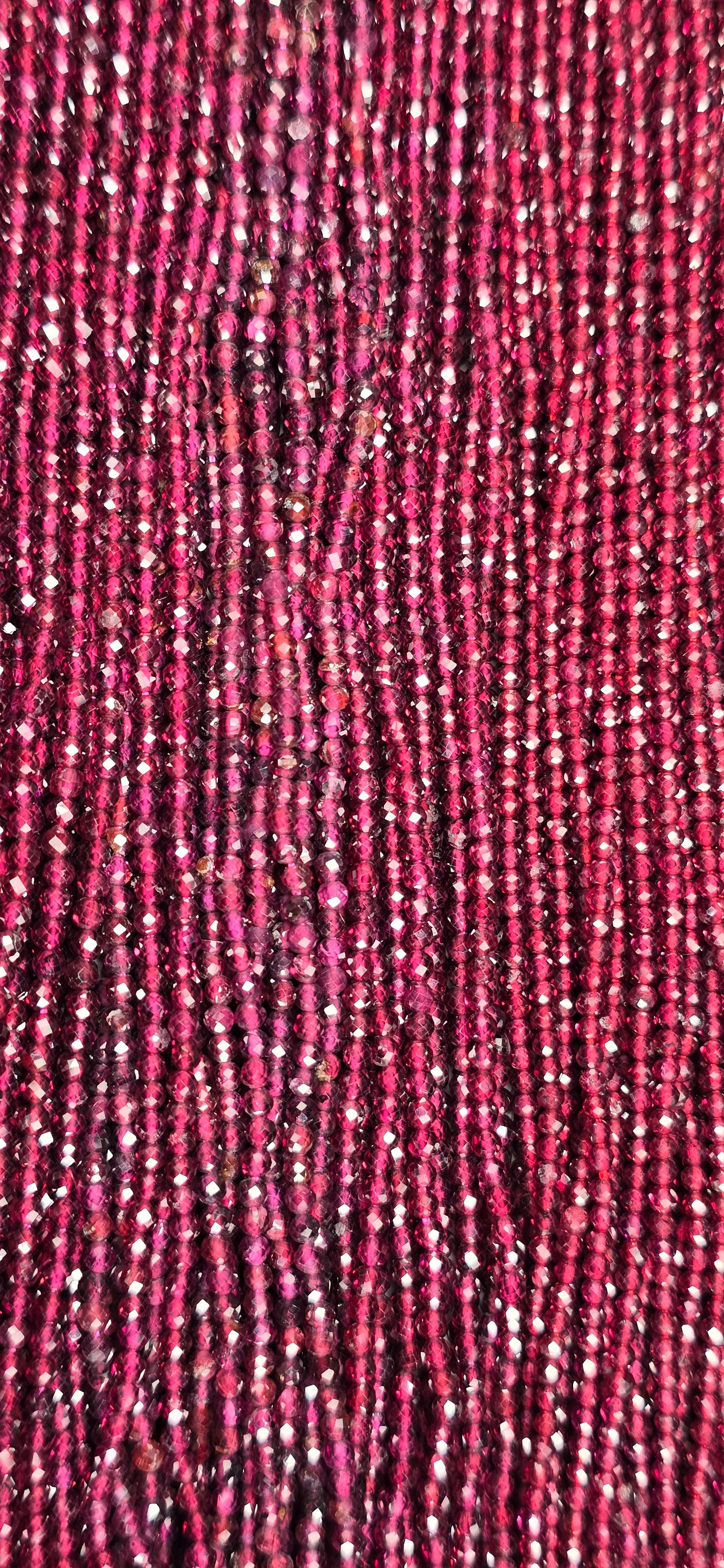 Garnet Beads - Facet